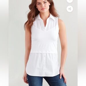 Finley White Blouse (S) NWT